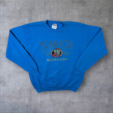 Load image into Gallery viewer, Vintage Branson Missouri "Country Music" Tourist Graphic Blue Sweatshirt
