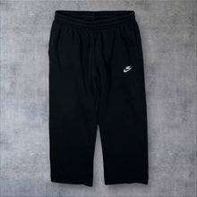 Load image into Gallery viewer, Nike Embroidered Mini Logo Black Drawstring Straight Leg Joggers Sweatpants
