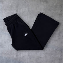 Load image into Gallery viewer, Nike Embroidered Mini Logo Black Drawstring Straight Leg Joggers Sweatpants
