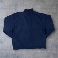 Load image into Gallery viewer, Early 00's Umbro Mini Logo Navy Blue 1/4 Zip Fleece Pullover Sweatshirt
