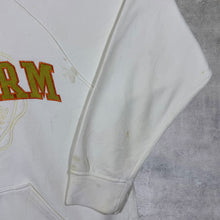 Load image into Gallery viewer, Early 00's Phat Farm Y2K Hip Hop Embroidered Spellout Distressed White Hoodie
