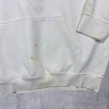 Load image into Gallery viewer, Early 00's Phat Farm Y2K Hip Hop Embroidered Spellout Distressed White Hoodie
