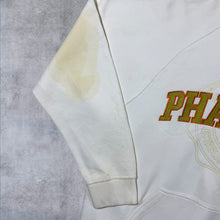 Load image into Gallery viewer, Early 00's Phat Farm Y2K Hip Hop Embroidered Spellout Distressed White Hoodie
