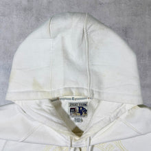 Load image into Gallery viewer, Early 00's Phat Farm Y2K Hip Hop Embroidered Spellout Distressed White Hoodie

