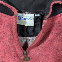 Load image into Gallery viewer, Vintage 90's Reebok GYM Embroidered Spellout 1/4 Zip Red Pullover Hoodie
