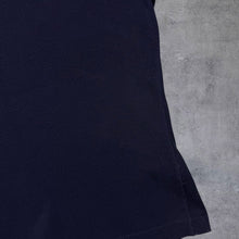 Load image into Gallery viewer, Early 00's Reebok Essentials Mini Logo Navy Blue V-Neck Short Sleeve T-Shirt

