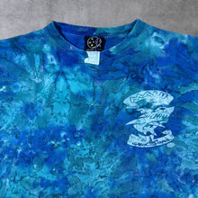 Load image into Gallery viewer, Vintage Maui &amp; Sons Made In USA Surfer Shark Graphic Blue Tie Dye T-Shirt
