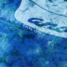 Load image into Gallery viewer, Vintage Maui &amp; Sons Made In USA Surfer Shark Graphic Blue Tie Dye T-Shirt

