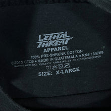 Load image into Gallery viewer, Lethal Threat "Metal Till The Grave" Goth Biker Skull Graphic Black T-Shirt
