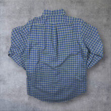 Load image into Gallery viewer, Polo Ralph Lauren Blue Multi Check Long Sleeve Button-Down Cotton Shirt

