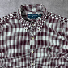 Load image into Gallery viewer, Ralph Lauren "Custom Fit" Red White Check Long Sleeve Button-Down Cotton Shirt
