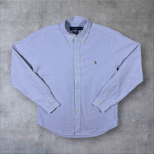Load image into Gallery viewer, Ralph Lauren "Slim Fit Stretch Oxford" Blue Striped Long Sleeve Button-Down Shirt
