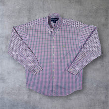 Load image into Gallery viewer, Vintage Ralph Lauren "Blake" White Pink Blue Check Long Sleeve Button-Down Shirt
