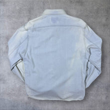 Load image into Gallery viewer, Timberland "Slim Fit" Faded Blue Denim Popper Button Long Sleeve Cotton Shirt
