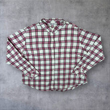 Load image into Gallery viewer, Riders by Lee Pink White Plaid Check Long Sleeve Flannel Shirt
