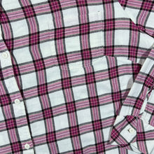 Load image into Gallery viewer, Riders by Lee Pink White Plaid Check Long Sleeve Flannel Shirt
