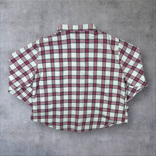 Load image into Gallery viewer, Riders by Lee Pink White Plaid Check Long Sleeve Flannel Shirt
