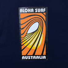 Load image into Gallery viewer, Early 00's Aloha Surf "Australia" Y2K Spellout Graphic Navy Blue T-Shirt
