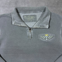 Load image into Gallery viewer, Early 00's Board Angels Kangaroo Poo Surfer Y2K Washed Grey 1/4 Zip Sweatshirt
