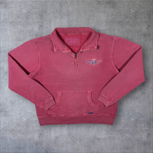 Load image into Gallery viewer, Early 00's Board Angels Kangaroo Poo Surfer Y2K Washed Red 1/4 Zip Sweatshirt
