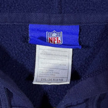 Load image into Gallery viewer, NFL Dallas Cowboys Embroidered Football Spellout Navy Blue Zip Hoodie
