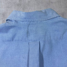 Load image into Gallery viewer, Ralph Lauren "Classic Fit" Blue Mini Logo Long Sleeve Button-Down Cotton Shirt
