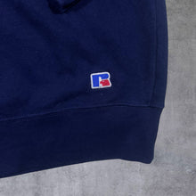Load image into Gallery viewer, Vintage Russell Athletic "Bobcats Basketball" College Graphic Navy Blue Sweatshirt
