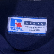Load image into Gallery viewer, Vintage Russell Athletic "Bobcats Basketball" College Graphic Navy Blue Sweatshirt
