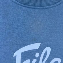 Load image into Gallery viewer, FILA Script Logo Spellout Graphic Blue Crewneck Sweatshirt
