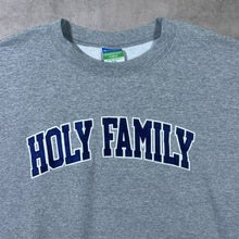 Load image into Gallery viewer, Champion Eco Fleece "Holy Family" University Embroidered Grey Crewneck Sweatshirt
