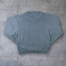 Load image into Gallery viewer, Jerzees "Brock University" Embroidered Spellout Grey 1/4 Zip Pullover Sweatshirt
