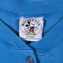 Load image into Gallery viewer, Vintage Mickey &amp; Co. Disney Goofy Embroidered Pocket Blue Henley Button T-Shirt
