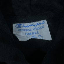 Load image into Gallery viewer, Champion Reverse Weave Classic Black Mini Logo Pullover Hoodie

