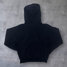 Load image into Gallery viewer, Champion Reverse Weave Classic Black Mini Logo Pullover Hoodie
