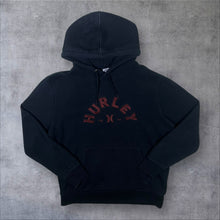 Load image into Gallery viewer, Hurley Embroidered Logo Spellout Skater Surfer Black Pullover Hoodie
