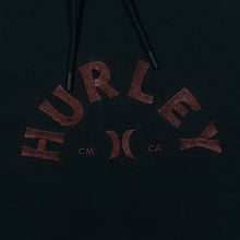 Load image into Gallery viewer, Hurley Embroidered Logo Spellout Skater Surfer Black Pullover Hoodie

