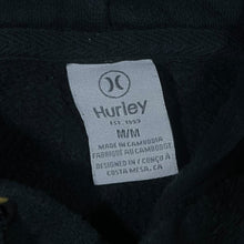 Load image into Gallery viewer, Hurley Embroidered Logo Spellout Skater Surfer Black Pullover Hoodie
