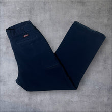 Load image into Gallery viewer, Dickies Navy Blue Straight Leg Skater Workwear Cargo Style Chino Trousers
