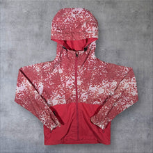 Load image into Gallery viewer, The North Face NPW71535 Red Patterned Lightweight Hooded Novelty Compact Jacket
