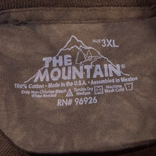 Load image into Gallery viewer, The Mountain (2011) Tiger Animal Wildlife Graphic Brown Tie Dye T-Shirt
