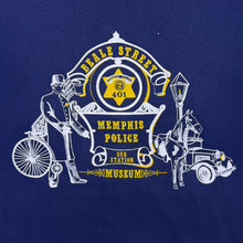 Load image into Gallery viewer, Vintage 90's Hanes "Beale Street Memphis Police" USA Navy Blue Single Stitch T-Shirt
