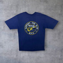 Load image into Gallery viewer, Vintage 90's Hanes "Beale Street Memphis Police" USA Navy Blue Single Stitch T-Shirt
