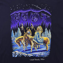 Load image into Gallery viewer, Vintage Great Smoky Mountains Native American Wildlife Graphic Single Stitch T-Shirt
