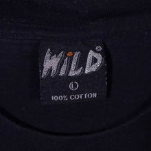Load image into Gallery viewer, Early 00's WILD Leopard Big Cat Animal Wildlife Graphic Black Cotton T-Shirt
