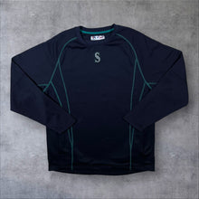 Load image into Gallery viewer, Majestic MLB Seattle Mariners Embroidered Baseball Logo Polyester Sports Sweatshirt
