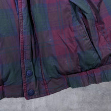 Load image into Gallery viewer, Vintage Tommy Hilfiger Tartan Check Colour Block Reversible Down Feather Puffer Jacket

