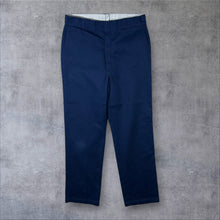 Load image into Gallery viewer, Dickies Classic Navy Blue Skater Workwear Straight Leg Chino Trousers
