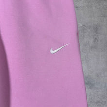 Load image into Gallery viewer, Nike Mini Swoosh Logo Classic Pink Drawstring Waist Cuffed Sweatpants Joggers
