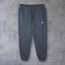 Load image into Gallery viewer, Nike Mini Logo Classic Grey Drawstring Waist Cuffed Sweatpants Joggers
