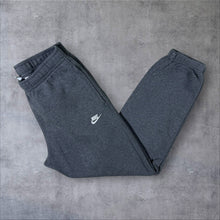 Load image into Gallery viewer, Nike Mini Logo Classic Grey Drawstring Waist Cuffed Sweatpants Joggers
